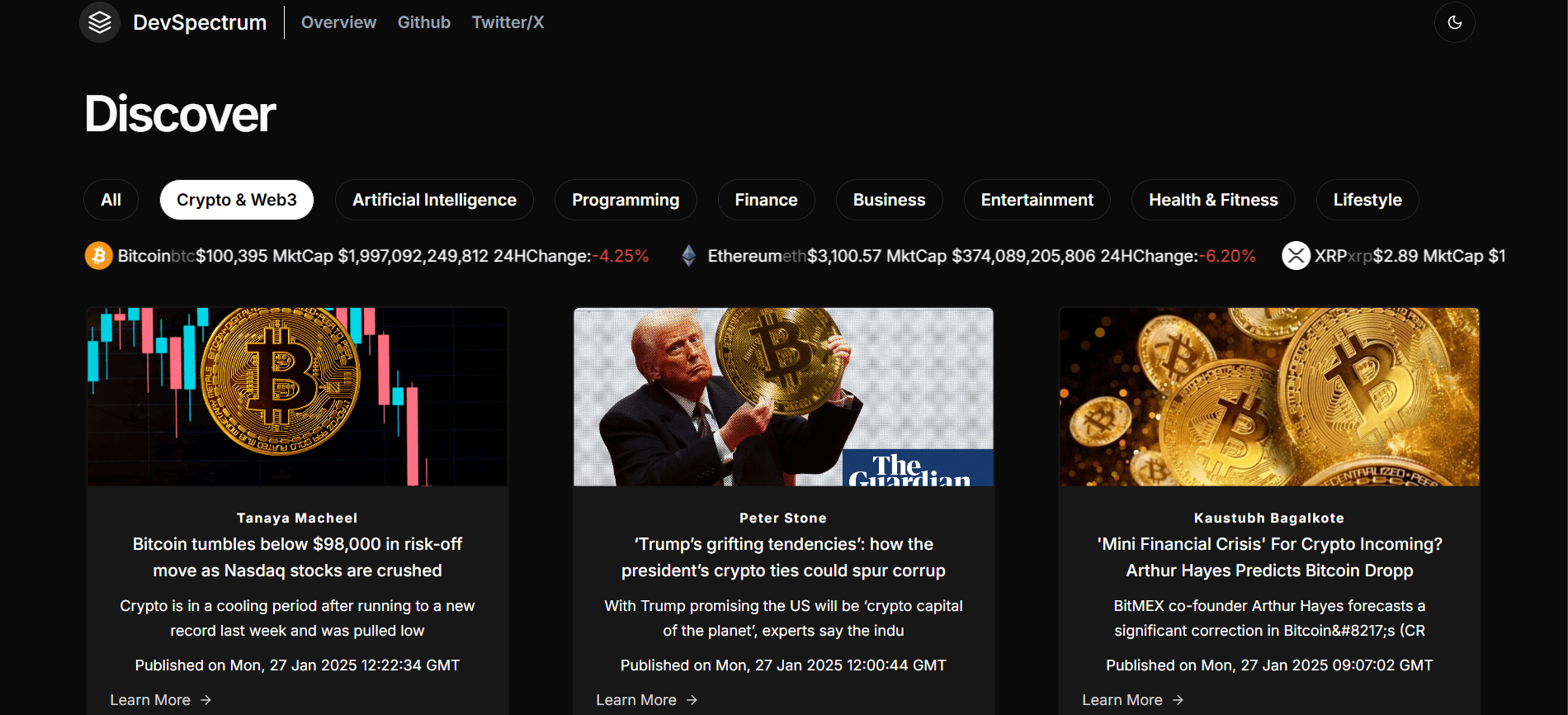 Launch UI app screenshot